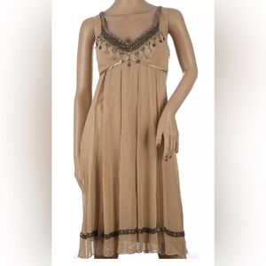 Vintage 90’s Sue Wong Nocturne Hand Beaded 100% Silk Dress Size 4